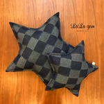 ✴︎size小 ✴︎パッチワークデニム × デニム   スタークッション  星 クッション