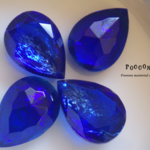 drop cabochon【royal deep blue】チェコ製 1個