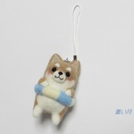 浮輪と柴犬ちゃん（ストラップ）