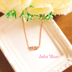 risa様専用ページ💎✨スワロフスキー✨truelove knotネックレス✨グルーデコ  ピンクゴールド