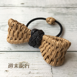 ラタン風リボンヘアゴム ver.2