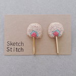 △雑誌掲載△flower×stick刺繍ピアス