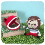 おじさるカエルコス赤(バーコードスタイル)