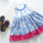 ☆ハンドメイド子供服♪フェスティバルフラワーワンピース☆110ガーリー