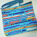 フタ付きレッスンバッグ（肩掛け）＊電車