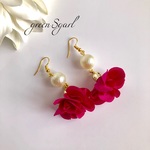 【送料無料・お値下げ】フラワータッセル♡パールピアス