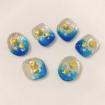 海のドロップキャンディ＊樹脂ピアス