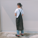 リネンワンピース【Fujiバックタイプ】:ブラック