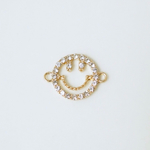 IMPORT【1個】stone smile charm＊ face