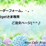 （1892）☆オーダーフォーム。・。・『kira2getさま専用ご注文ページ』