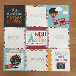 スクラップブッキング  12インチ 完成品  WISH UPON A STAR  スクエア