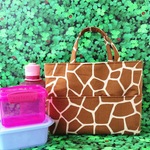 ミニトートバック　GIRAFFE　モカベージュ