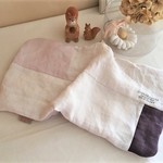 大人の上質リネン*大人乙女のちょっと大きめ8重ガーゼタオルハンカチ*pinklinen*ライラック