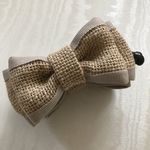 大人可愛い 麻リボン バナナクリップ