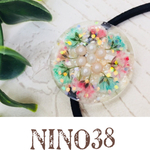 G072〉かすみ草のパールヘアゴム