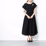  （再販×7）コットンリネン　ギャザー　ロングワンピース ♪オーダーサイズ可