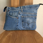 16☆ぺったんこポーチ☆デニムリメイク