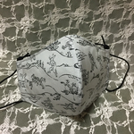  立体マスク  鳥獣戯画 gy    Ｗ
