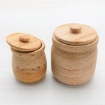 【値下げ】1/12 木製ミニチュア 蓋つきたる小 1個入り
