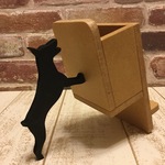 ●支える動物・色・変更可能●ドーベルマンが支えるメガネケース付iPhone・スマートフォンスタンド☆色見本から色を選べます☆