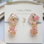 【オーダー品】pink sugar plum　イヤリング・ピアス