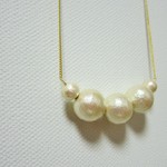 【再販】コットンパールのネックレス５