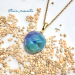 【D】波がゆらめく✨海の一粒ネックレス