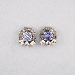 《プライスDown! 》2tone circle bijou  pierce (purple)