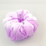 2色マーブルシュシュ〜パープル×ホワイト