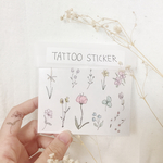 野花のタトゥーシール〈色付き〉