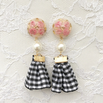 pink × gingham check