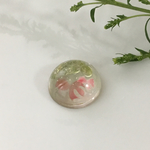 涼しげに泳ぐ金魚 ヘアゴム ペリドット 大クリアピンク2 