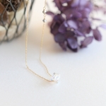 simple necklace swarovski　ＣＵＢＥ（クリスタル）