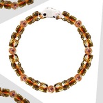 3knekonyan様オーダー　キラキラカットシトリン  Calico cat bracelet