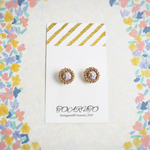 【お客様オーダー専用ページ】小ぶりゴールド刺繍イヤリング