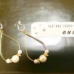 パール ループ イヤリング ピアス