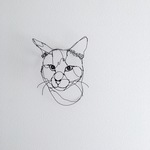 ＊kuriyumail 様専用＊ ワイヤーアート・ねこ