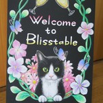 ウェルカムボード・シャンパンと愛猫monoちゃん