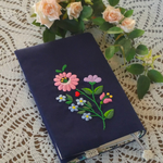 【受注】ハンガリー刺繍のブックカバー(文庫本or新書サイズ)