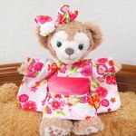 ＳＳシェリーメイの浴衣🐻毬と桜柄　ヌイグルミ用コスチュームセット