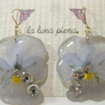 Violaピアス aqua blue