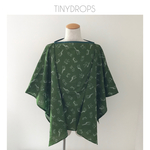  ご予約　背中も隠れる授乳ケープ -animals- green-