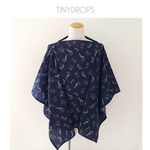 -animals-背中も隠れる授乳ケープ Navy-