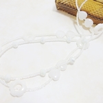 ❤SALE❤*NN62*宝石質ホワイトジェード☆２WAY