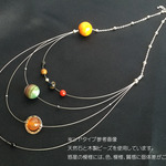 太陽系　九つの惑星ネックレス　シルバーワイヤー