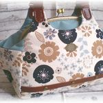 ☆北欧風・花柄☆3waｙ☆あおりがま口バッグ　Ｌサイズ