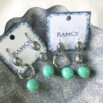 [再販] silver × green turquoise