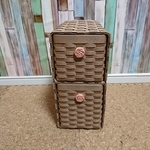 【オーダー品】クラフトバンド　2段引き出しBOX