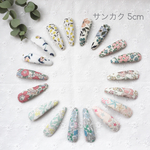 《セミオーダー》パッチンピン(サンカク・5cm)＊2本セット