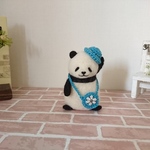 羊毛フェルト  お出かけパンダさん🐼